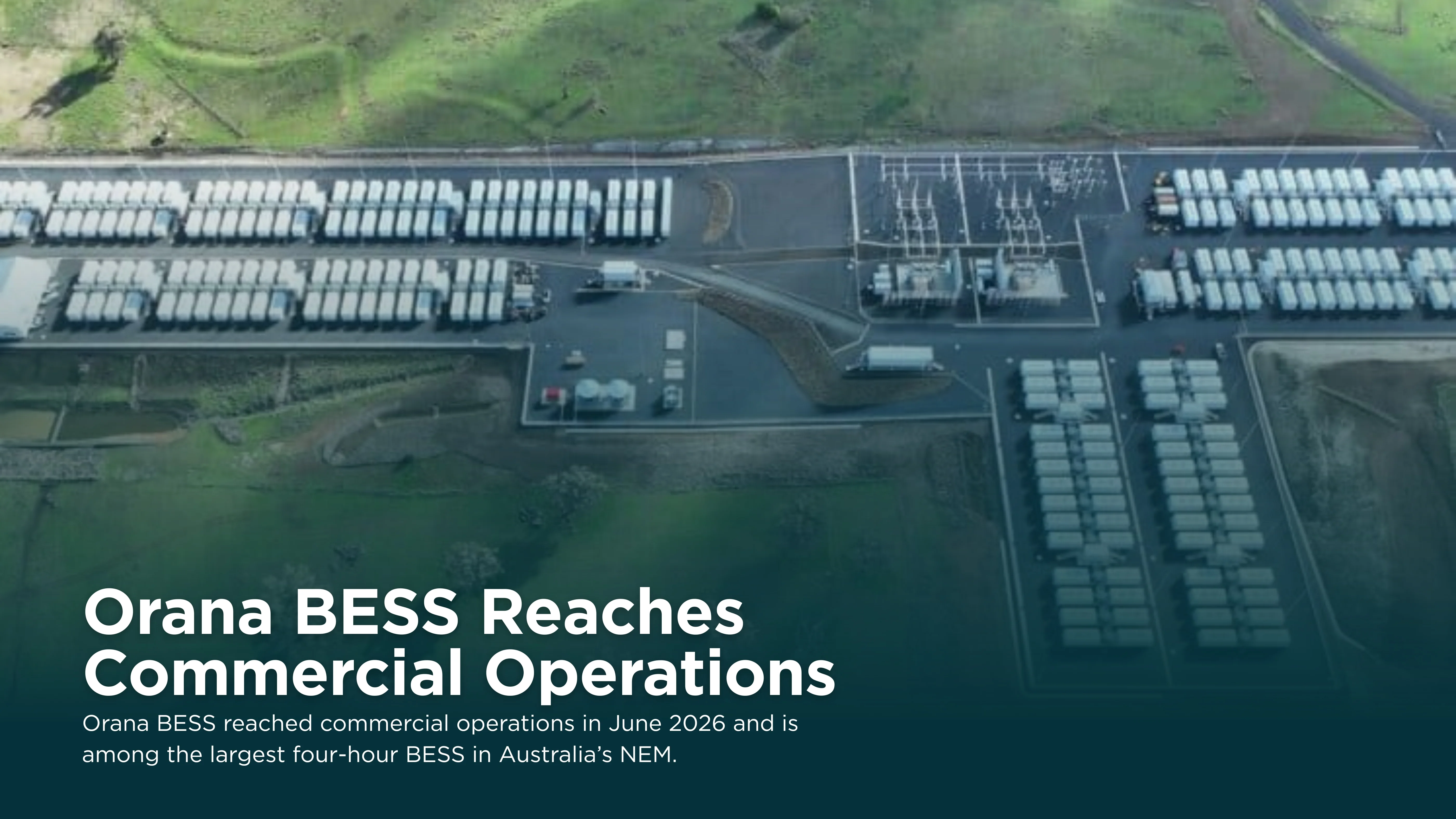 Orana BESS Reaches Commercial Operations: A Milestone for Australia’s Renewable Energy Transition